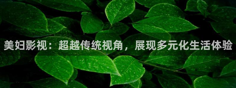 老湿影院欧美：美妇影视：超越传统视角，展现多元化生活体验